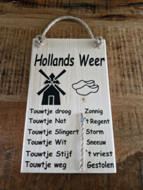 Weerbericht molen met klompen