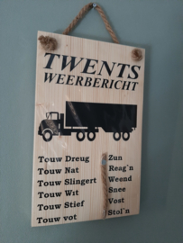 Weerbericht vrachtwagen