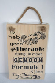 Tekstbord Formule 1