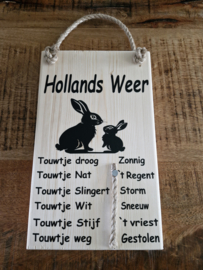 Weerbericht 2 konijntjes