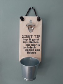 Dieet tip hop& gerst zijn planten dus bier is technisch gezien een salade