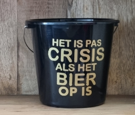 Het is pas crisis als de bier op is