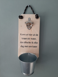 Komt er bier uit de kraan als water, dan douche ik elke dag met een kater