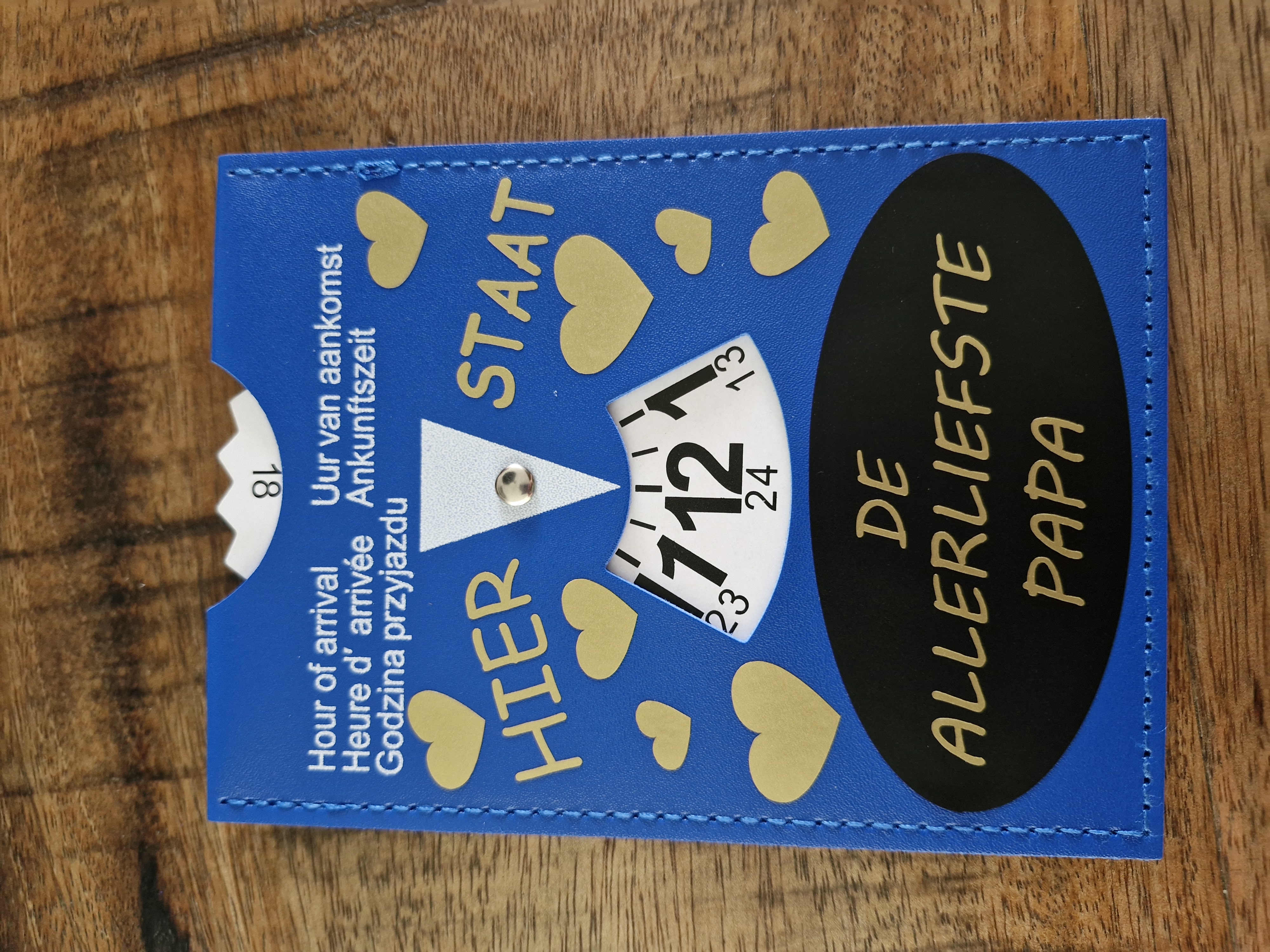 Hier staat De allerliefste  Papa