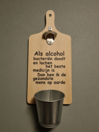 Als alcohol bacteriën doodt en lachen het beste medicijn is