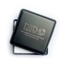 DBD - Zilveren Oorbellen - Kristal Goud Shadow - 22MM