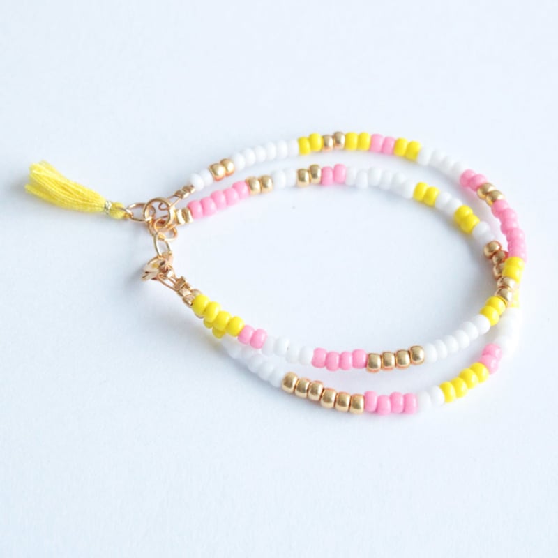 Miyuki Beads Dubbel Roze/Geel
