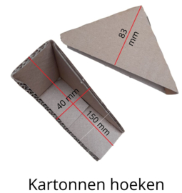 Kartonnen hoeken 50 stuks