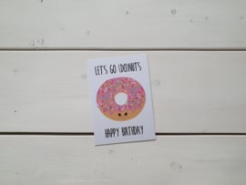 Wenskaart 'Happy birthday donuts' - Studio Inktvis