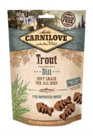 Carnilove soft snack forel/dille 200 gram
