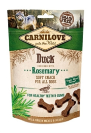 Carnilove soft snack eend/rozemarijn 200 gram