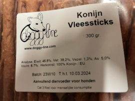 Vleessticks konijn per 50 gram