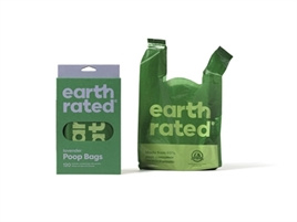 EARTH RATED POEPZAKJES MET HANDVATEN GEURLOOS GERECYCLED 120 ST