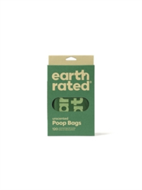 EARTH RATED POEPZAKJES MET HANDVATEN GEURLOOS GERECYCLED 120 ST
