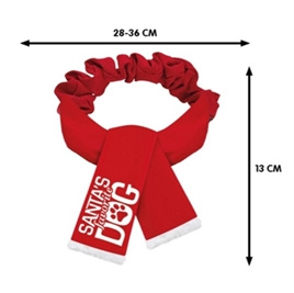 KERST SJAAL SANTA'S FAVORITE DOG ROOD SMALL
