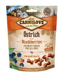 Carnilove crunchy snack struisvogel/zwarte bes 200 gram