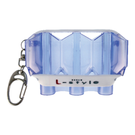 L-Style Crystal Flights Case Clear Blauw