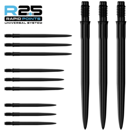 Mission R2.5 Rapid Dart Punten Zwart SM1