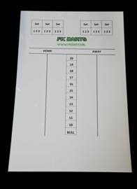 FKdarts Scoreboard Whiteboard 45x30