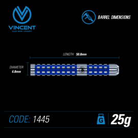 Winmau Vincent van der Voort 90% Blue