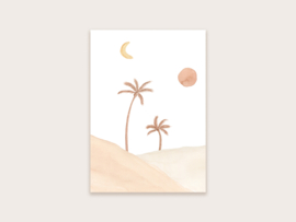 Ansichtkaart palmbomen