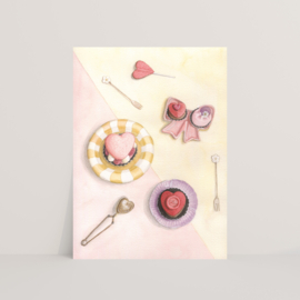 Ansichtkaart love patisserie