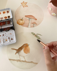 Bubble & Bird - waterverf workshop - op aanvraag