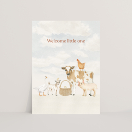 Ansichtkaart welcome little one