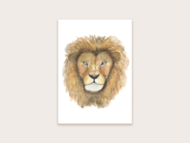 Ansichtkaart leeuw