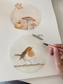 Bubble & Bird - 12 oktober - waterverf workshop