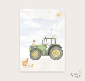 Ansichtkaart tractor