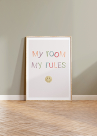 A3 My room my rules smiley
