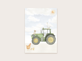 Ansichtkaart tractor