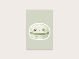 minikaartje kawaii macaron