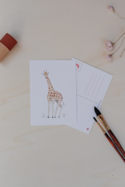 Ansichtkaart giraffe