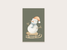 minikaartje sneeuwpop
