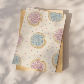 Ansichtkaart beschuit met muisjes (nieuw)