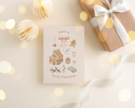 Ansichtkaart lovely christmas