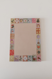 Notitieblok A6 patchwork herfst/winter