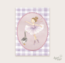 Ansichtkaart ballerina