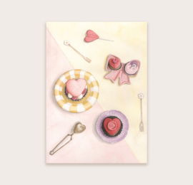 Ansichtkaart love patisserie