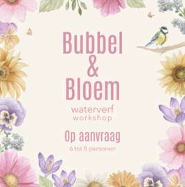 Bubbel & Bloem waterverf workshop - op aanvraag