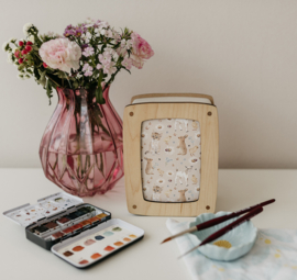 Postcardlamp esdoorn