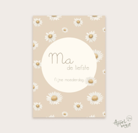 Ansichtkaart Ma-de-liefste (moederdag)