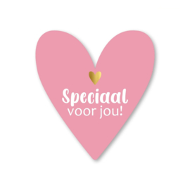 Speciaal voor jou! – kaart in hartvorm