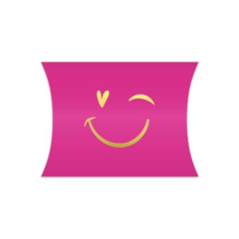 Smiley roze - gondeldoosje