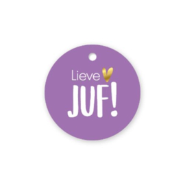 Lieve juf - kadolabel