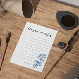 Vergeet me nietjes | Notitieblokje
