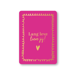 Lang leve lieve jij - kaart