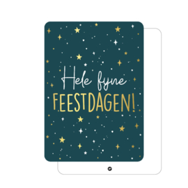 Hele fijne feestdagen - kerstkaart